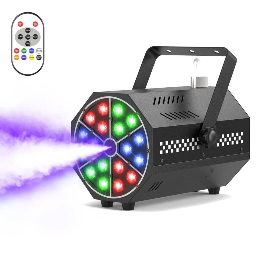 UKing 500W Smoke Fog Machine Wireless Remote DJ Disco Party Stage ...