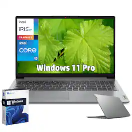 Lenovo - IdeaPad 1 15.6" Full HD Laptop - Intel Core i5-1335U - 16GB RAM - 512GB SSD - Windows 11 Pro - Cloud Grey