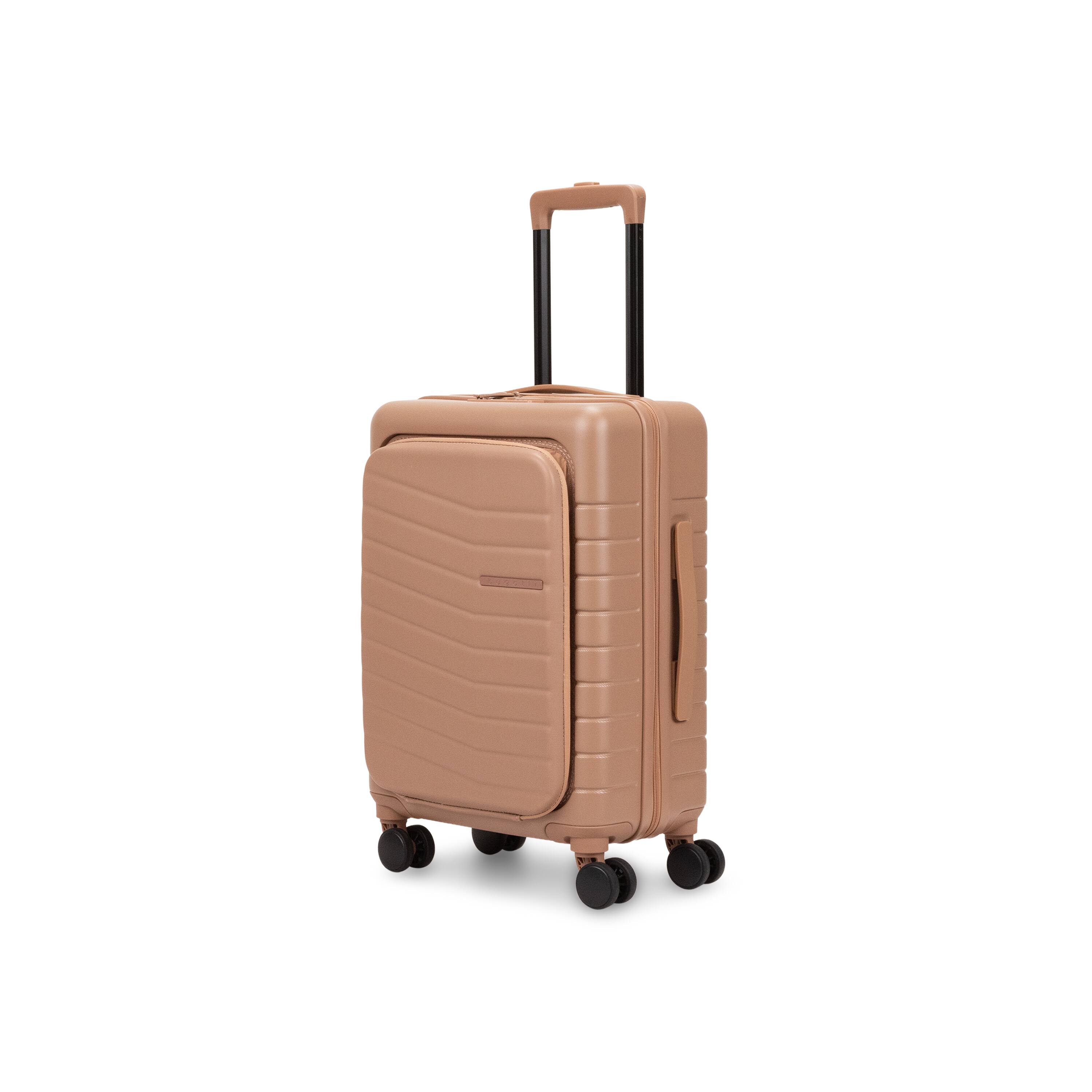 Angle. Bugatti - Bugatti Munich Pro 3 Piece Hardside Luggage Set - MOCHA.