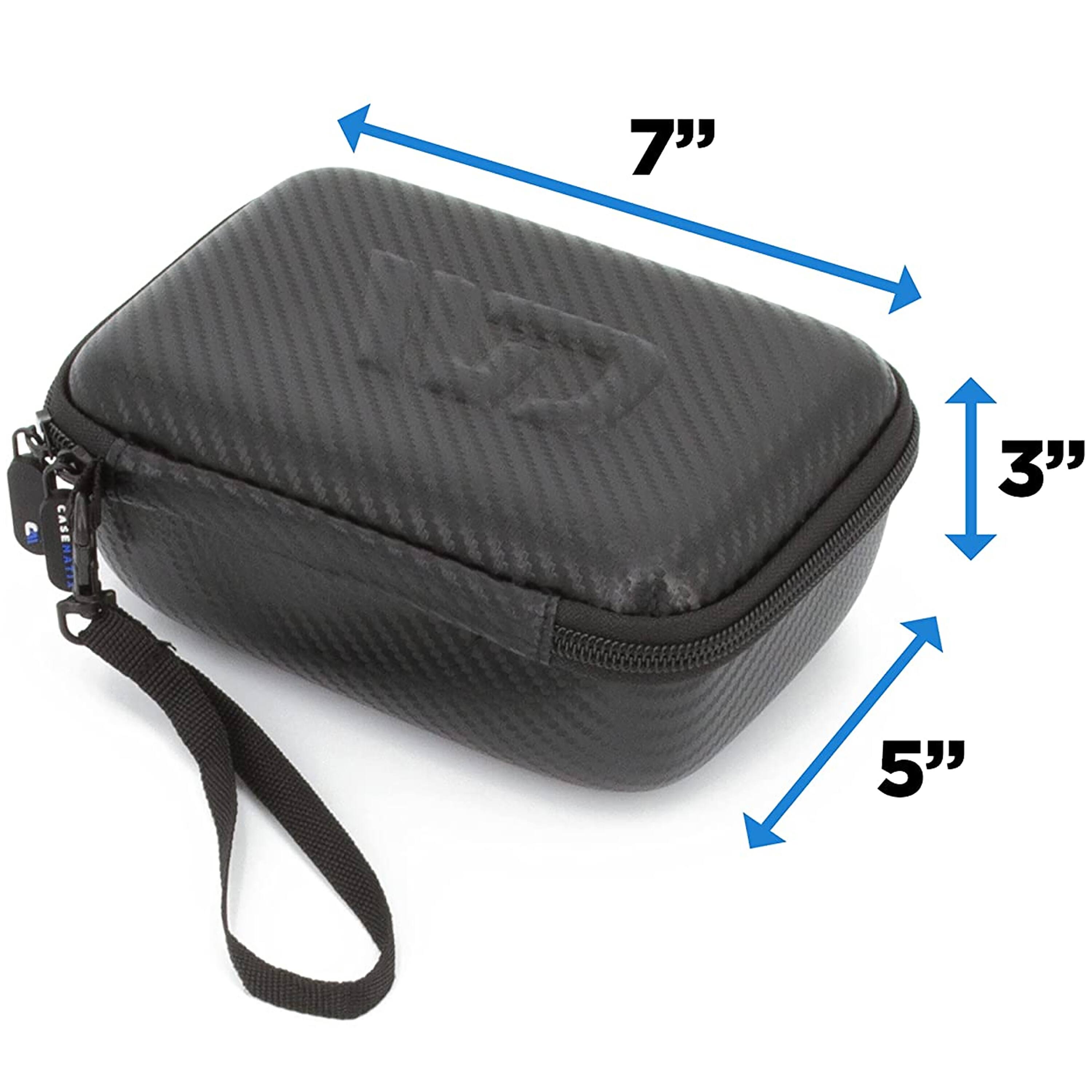 Alt View 2. CASEMATIX - Travel Case for Game Boy Advance GBA Game Cartridges – Holds 12 Game Cartridges in Protective Foam Slots - Black.