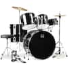 Front. Best Choice Products - Best Choice Products 5-Piece Beginner Drum Set w/ Snare, Bass, Toms, Cymbal, Hi-Hat, Sticks, Drum Pedal - Black - Black.
