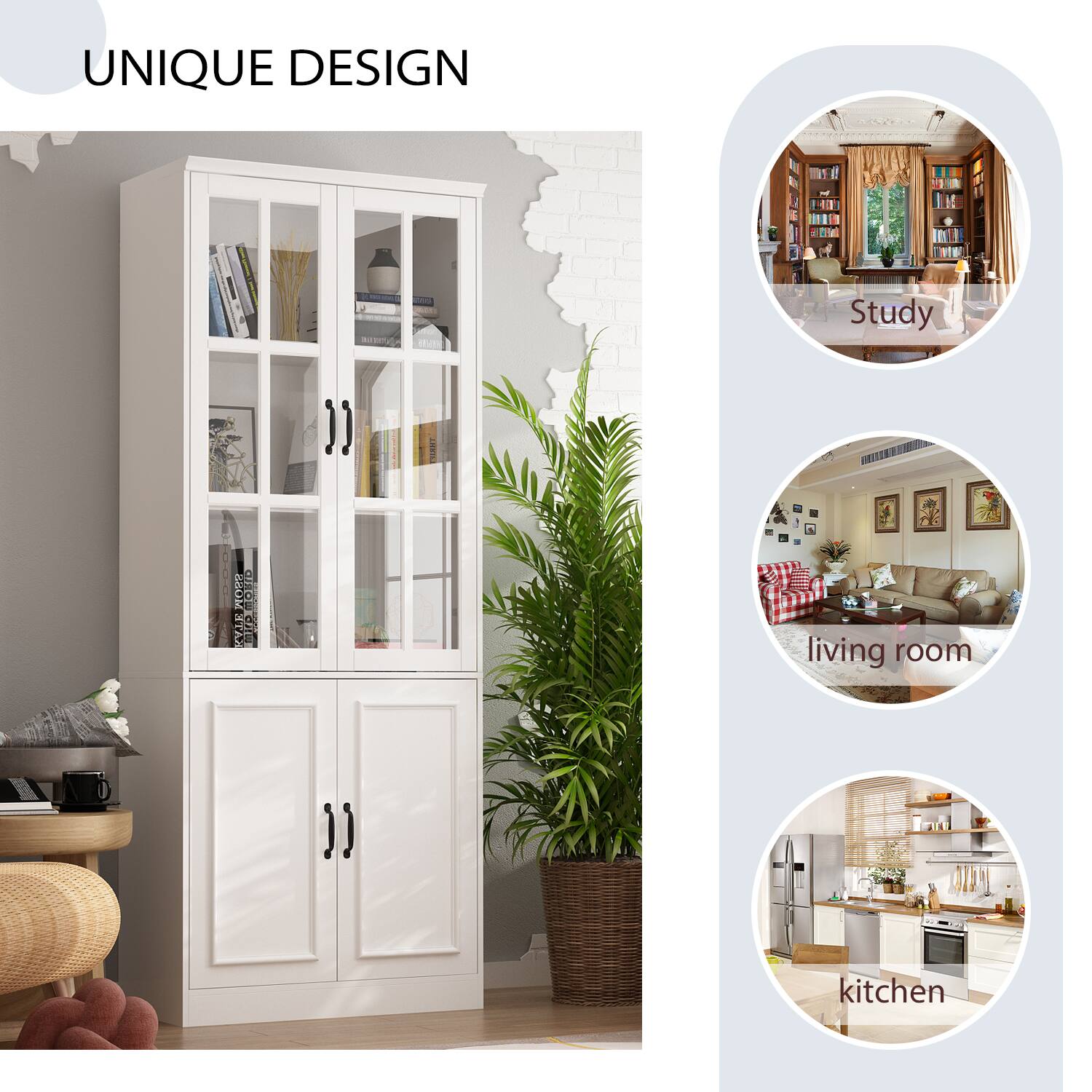 UNIQUE DESIGN Study living room kitchen