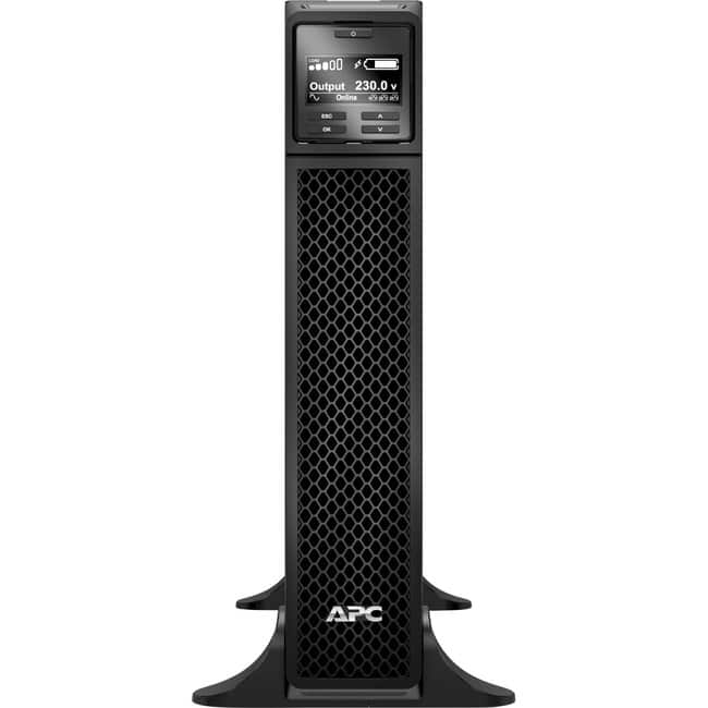 APC - by Schneider Electric Smart-UPS SRT 2200VA 230V - Tower - 3 Hour Recharge - 4 Minute Stand-by - 230 V AC Output - Black