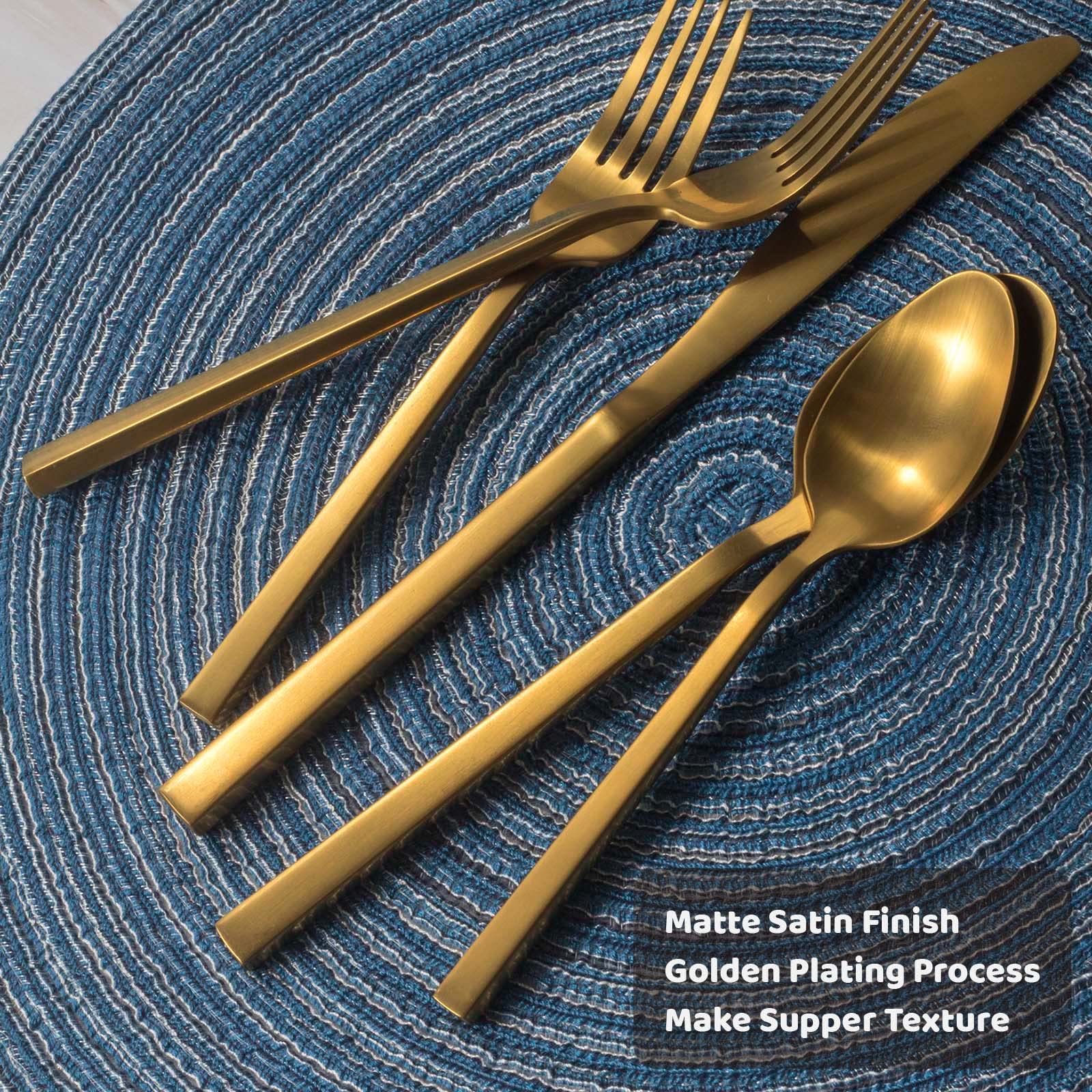 Matte Satin Finish  
Golden Plating Process  
Make Supper Texture