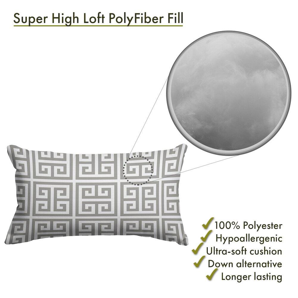 Super High Loft PolyFiber Fill

- 100% Polyester
- Hypoallergenic
- Ultra-soft cushion
- Down alternative
- Longer lasting