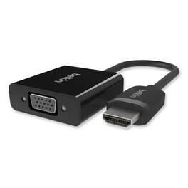 Belkin - F2CD058 5 in. HDMI to VGA + 3.5 mm Audio Adapter - Black