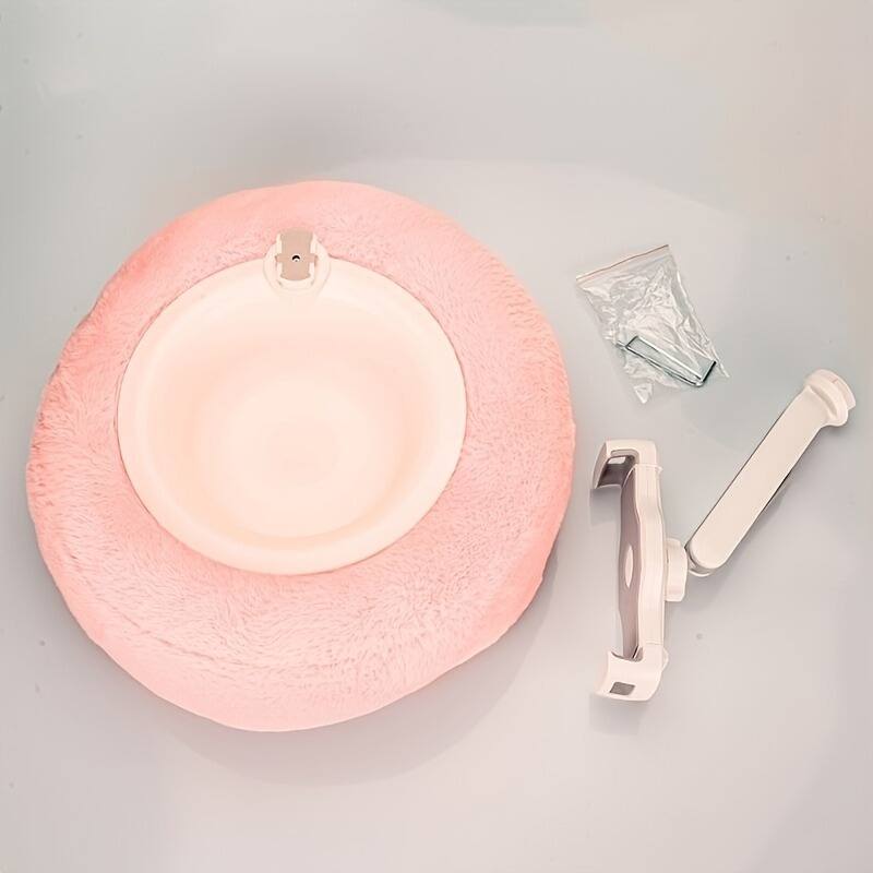 Alt View 4. Furno Fusion - Pink Multifunctional Plush Pillow Holder, Tablet Kindle Stand Pillow, Adjustable Pillow Stand Suitable - Black.