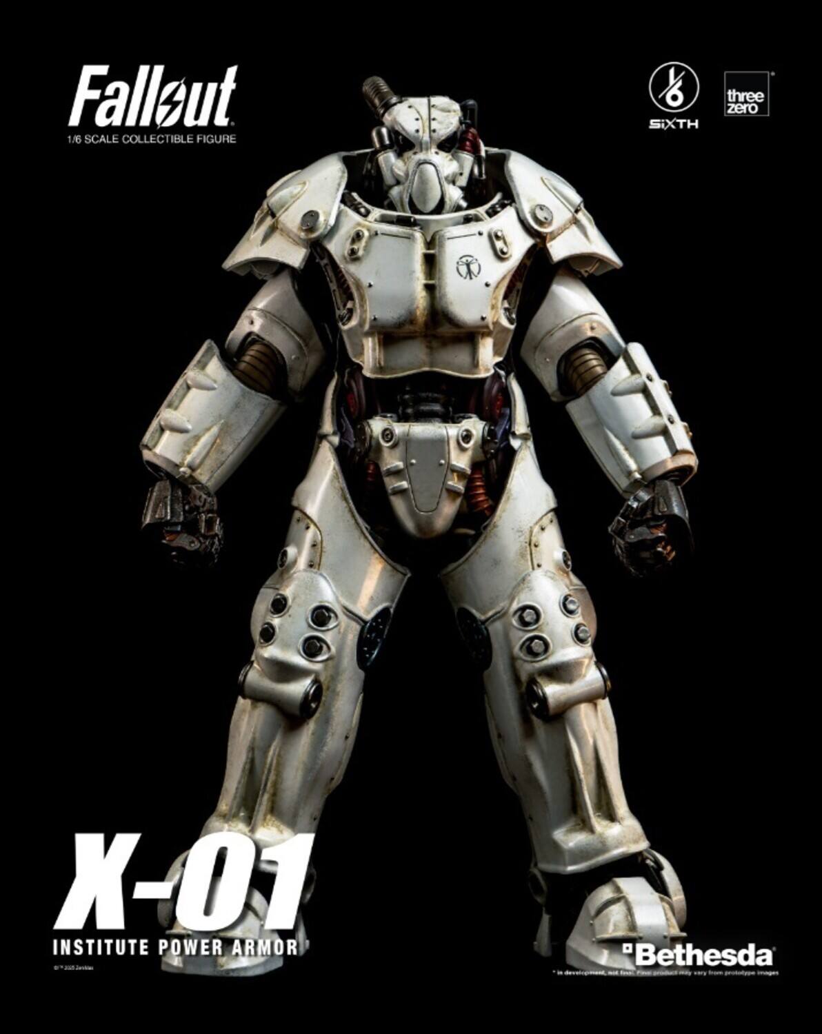 Fallout 1/6 Scale Collectible Figure  
Sixth Three Zero X-01  
Institute Power Armor  
Bethesda