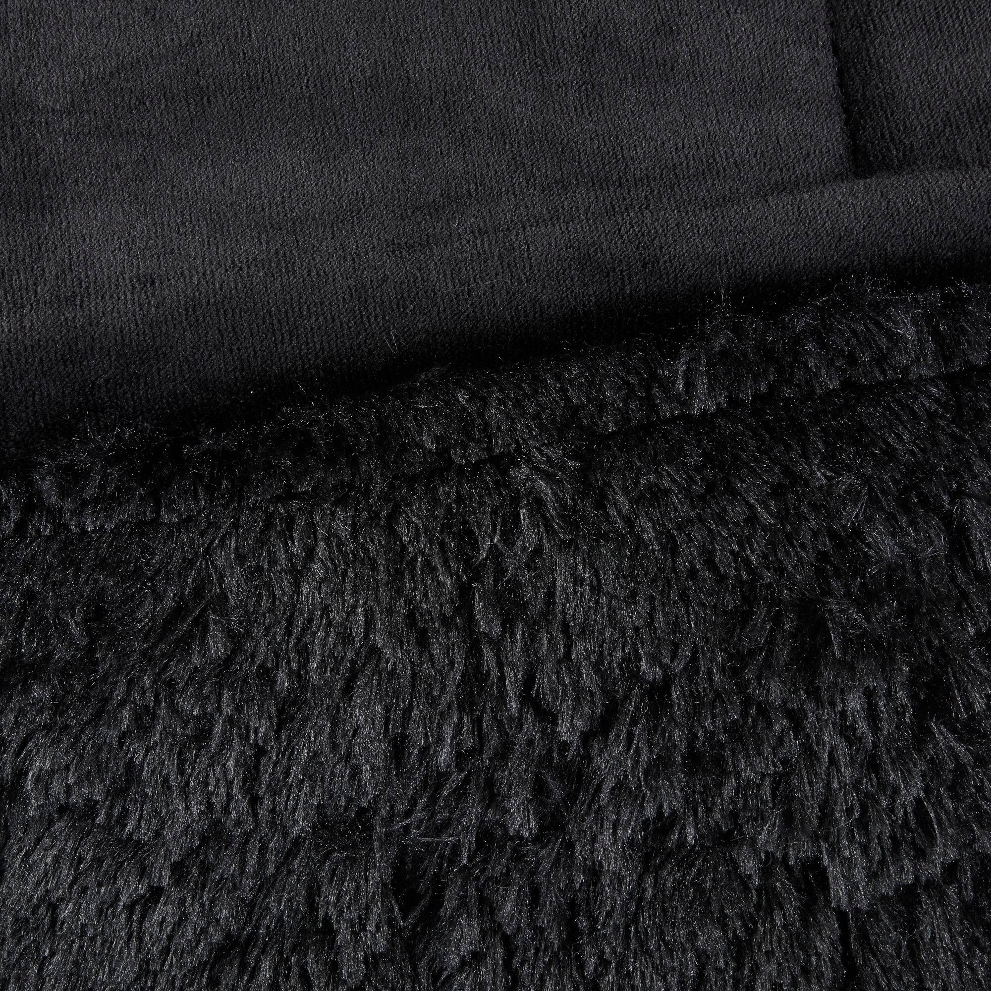 Alt View 6. PARKER SLATER - Malea Shaggy Comforter Set Long Faux Cozy Down Alternative Modern Casual Ultra Soft All Season Fluffy Bedding With... - Ombre Grey-King/Cal King.