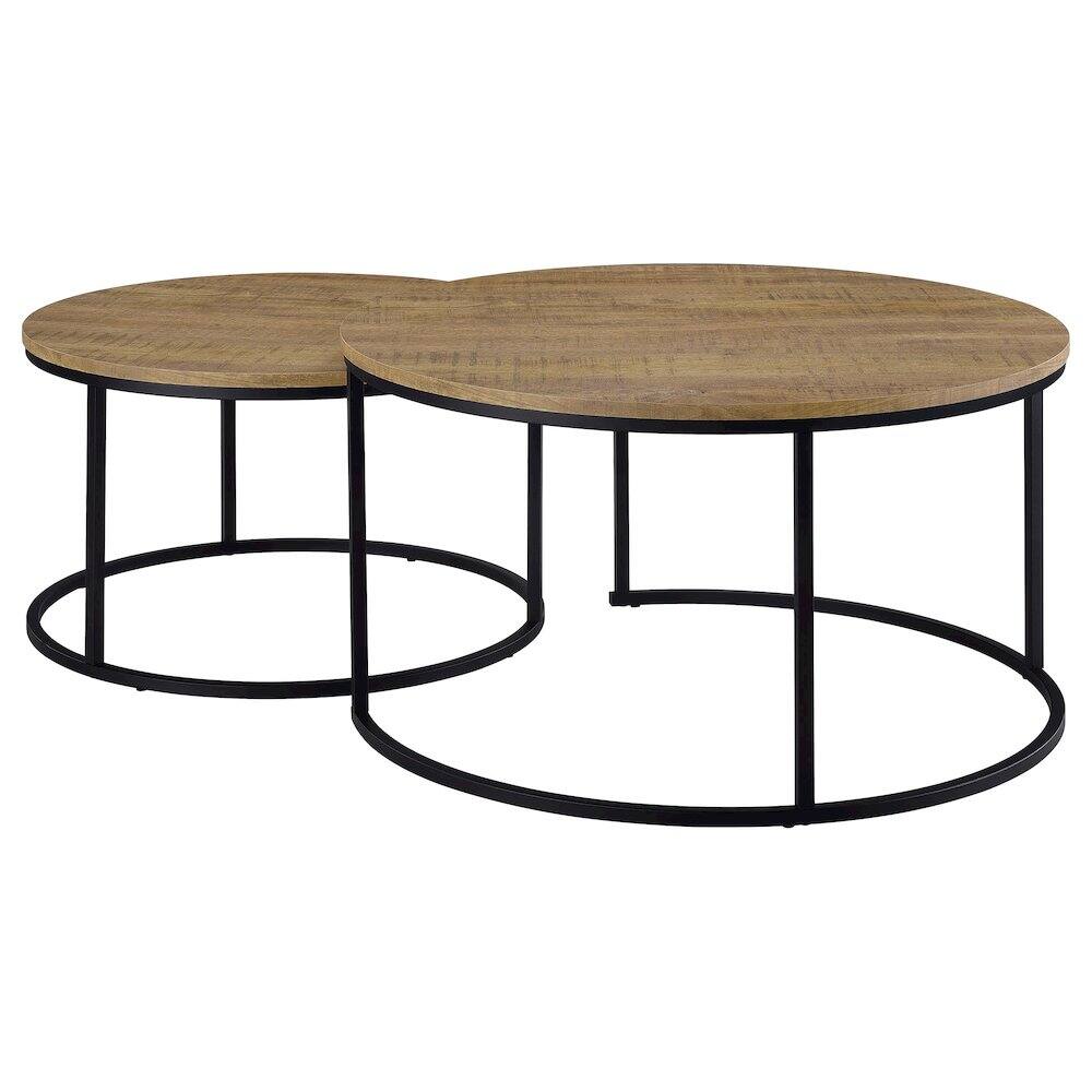 Alt View 2. Coaster Co. of America - Lainey 2-piece Round Nesting Coffee Table Mango - Mango.
