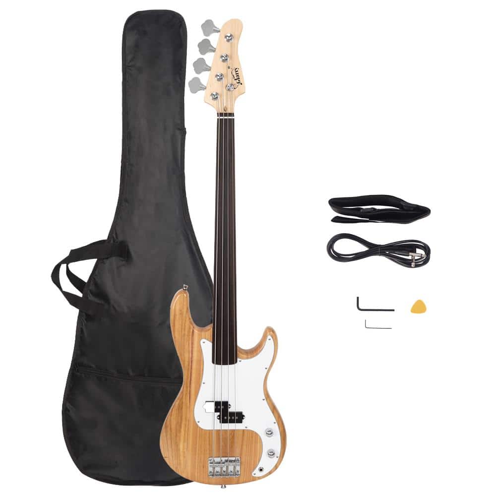 Winado - Electric Bass Guitar 4 String  Full Size Basswood Right Handed