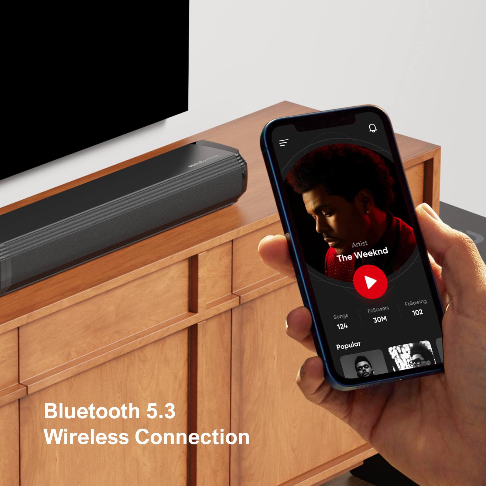 Bluetooth 5.3, Wireless Connection, V, The Weeknd, Followers, Songs, Following, Popular