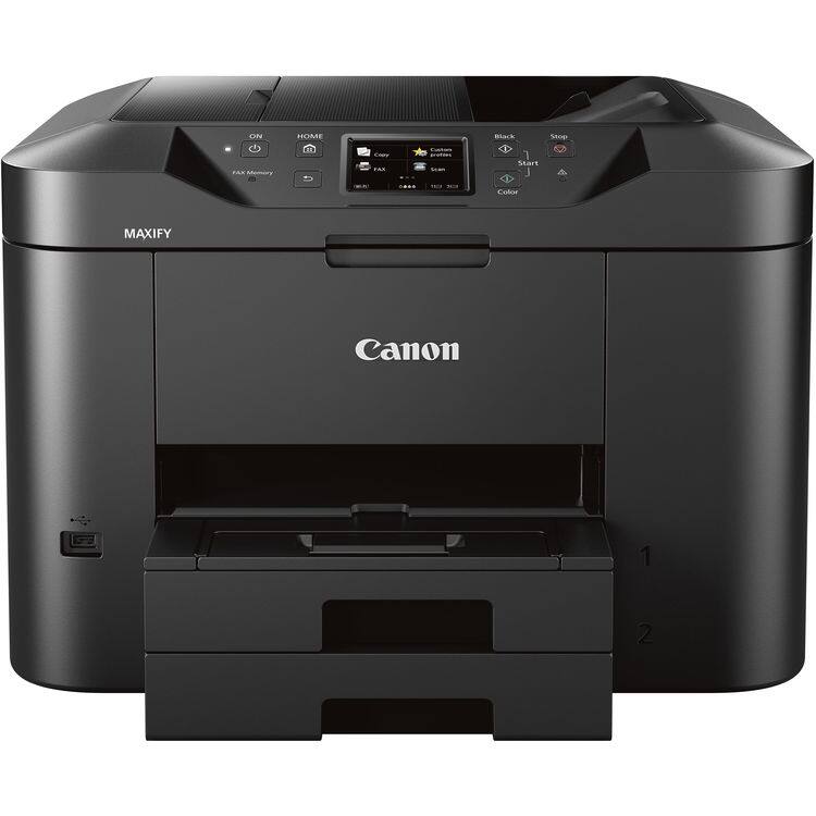 ON HOME FAX Memory CANON MAXIFY Black Start Stop Color