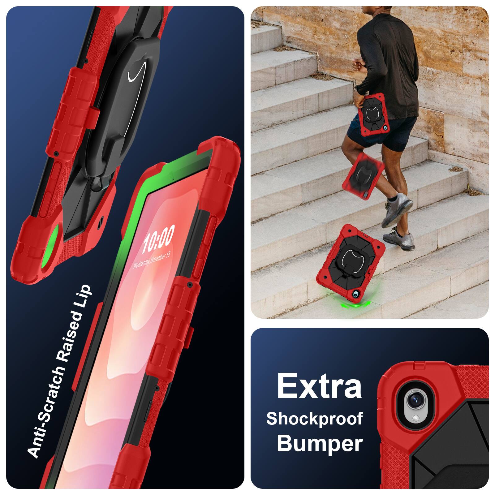 Lip Raised Anti-Scratch  
10:00  
Wednesday, November 15  
Extra Shockproof Bumper