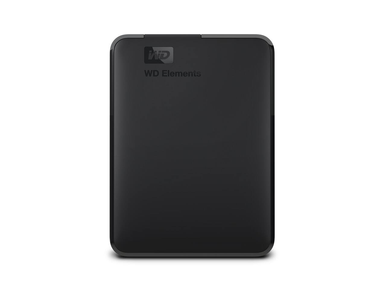 Left. Western Digital - WD 6TB Elements Portable Storage USB 3.2 Gen 1/USB 3.0 (USB 2.0 compatible) Model WDBHJS0060BBK-WESN Black - Black.