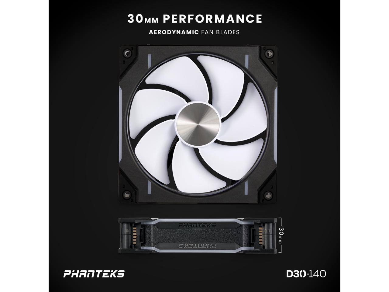 30MM PERFORMANCE  
AERODYNAMIC FAN BLADES  

PHANTEKS  

D30-140
