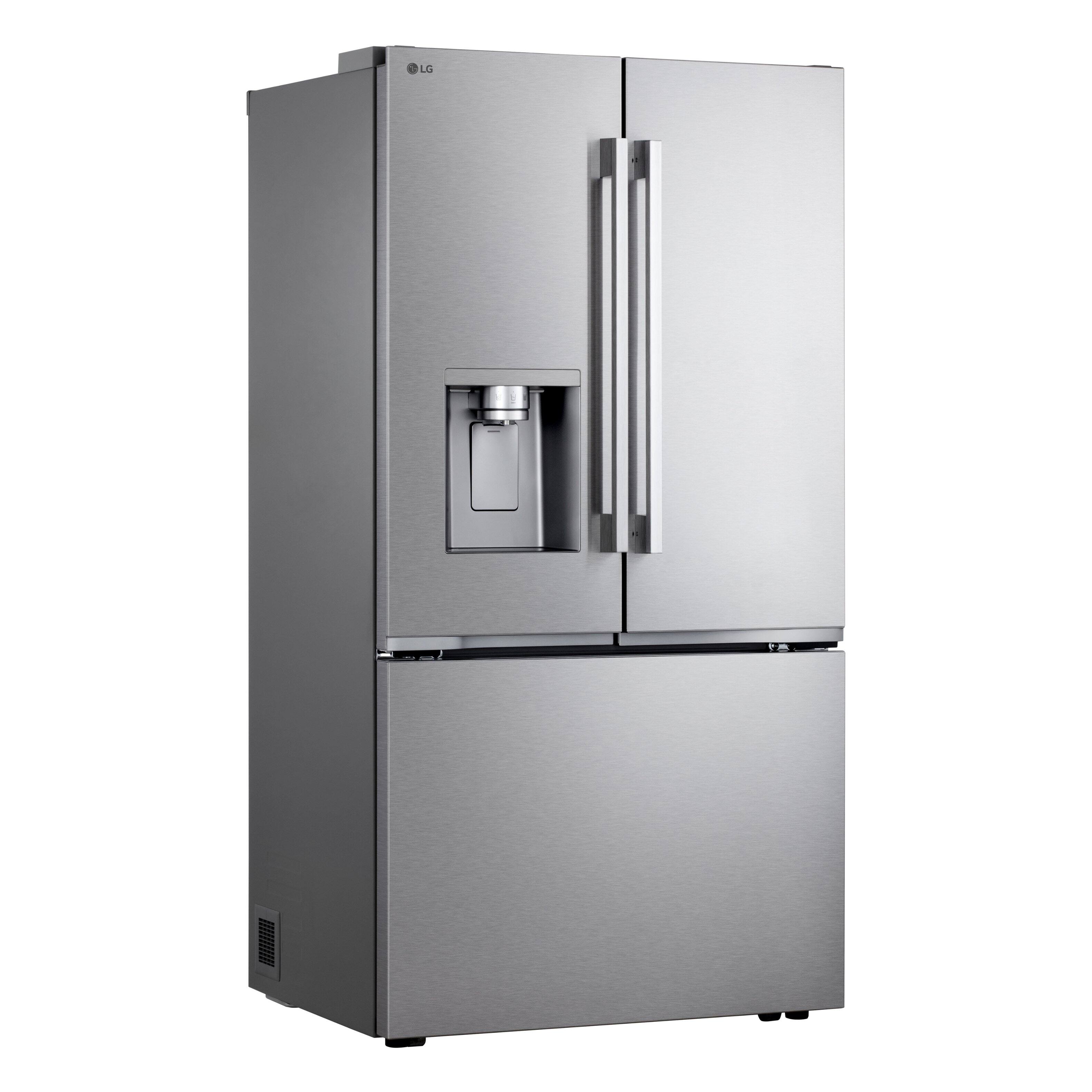 Alt View 9. LG - 36-in Wide 23.7 Cu. Ft. French Door Counter-Depth MAX Smart Refrigerator with Zero Clearance Hinge System and Thin Door - PrintProof Stainless Steel.