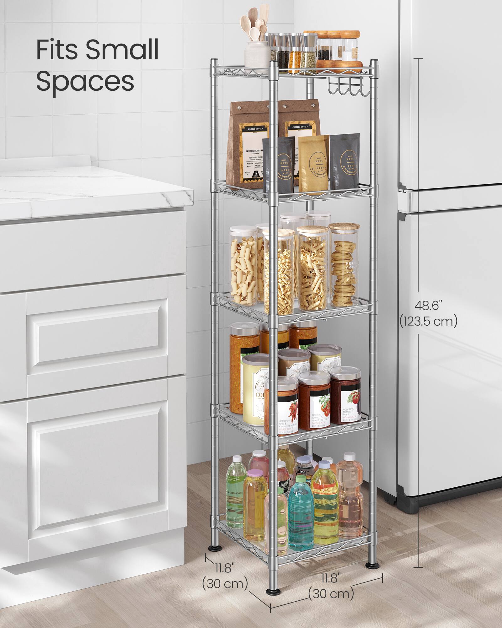 Fits Small Spaces

48.6" (123.5 cm)

11.8" (30 cm)

11.8" (30 cm)