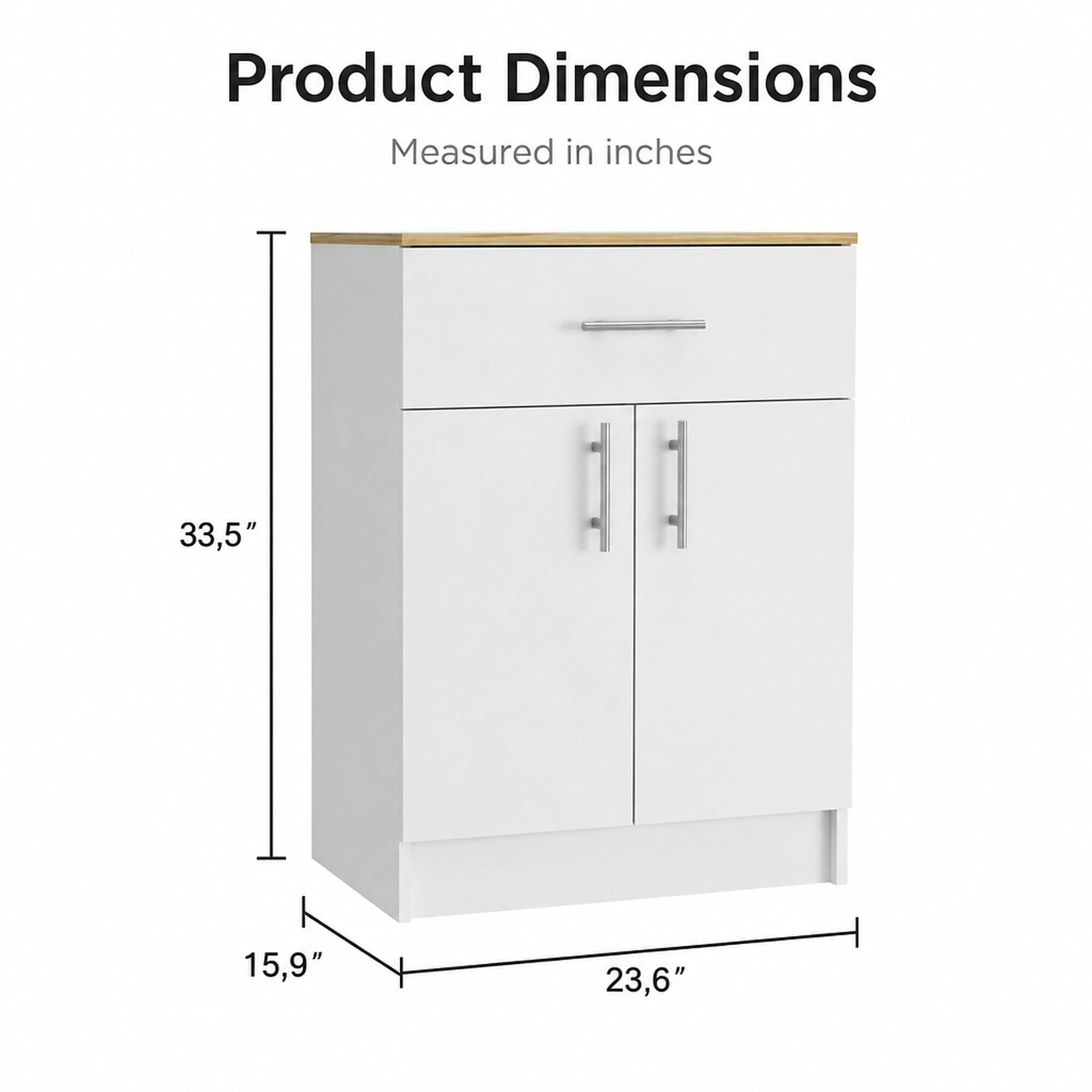 Product Dimensions Measured in inches

33.5"
15.9"
23.6"
