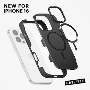 CASETiFY Force Case with MagSafe for Apple iPhone 16 Pro Black CASETiFY Force Case with MagSafe for Apple iPhone 16 Pro Black