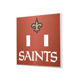 Keyscaper - New Orleans Saints Football Design Double Toggle Light Switch Plate - Multicolor
