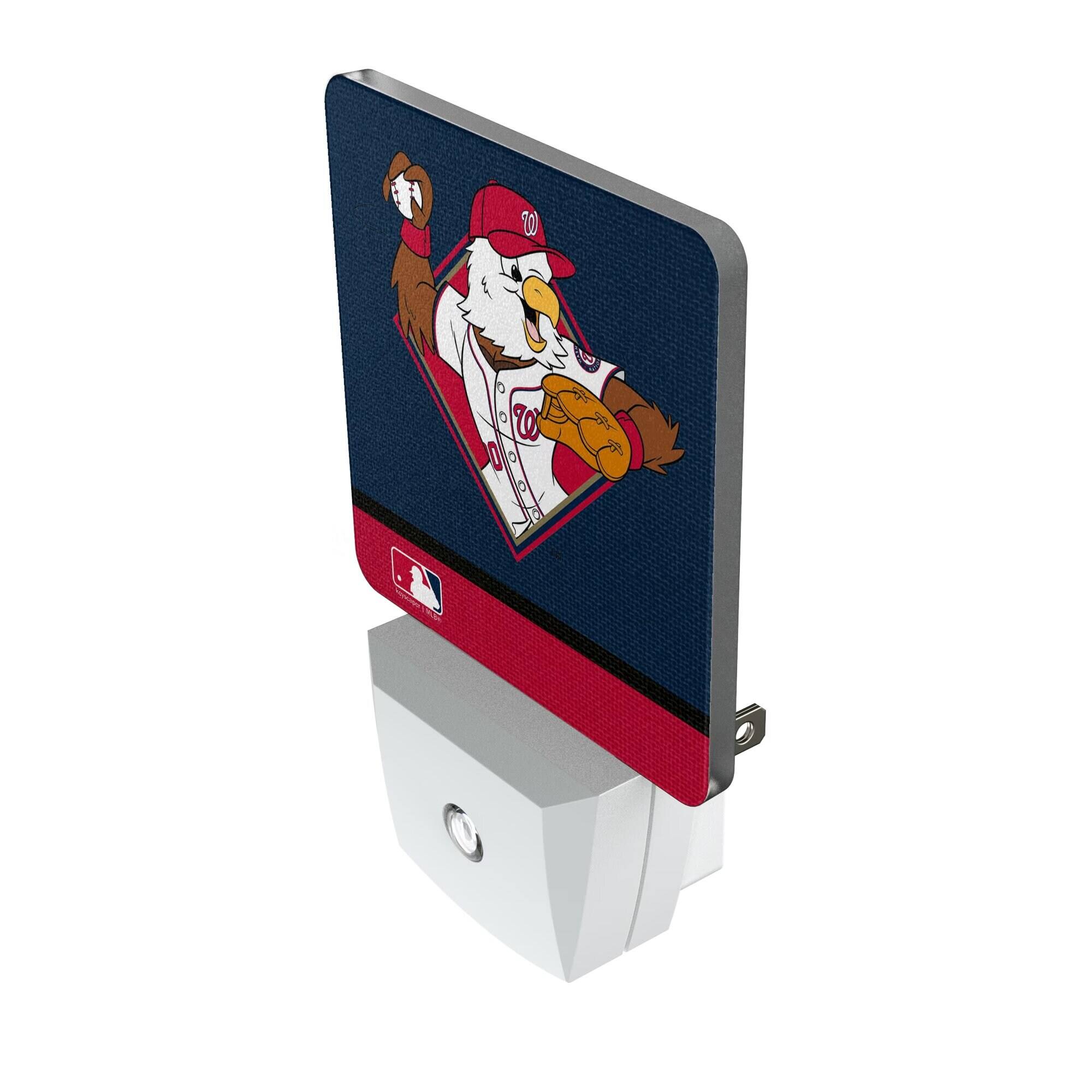 Alt View 1. Keyscaper - Washington Nationals Stripe Mascot Nightlight 2-Pack - Multicolor.