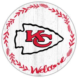 Fan Creations - Kansas City Chiefs 12" Welcome Circle Sign - Multicolor