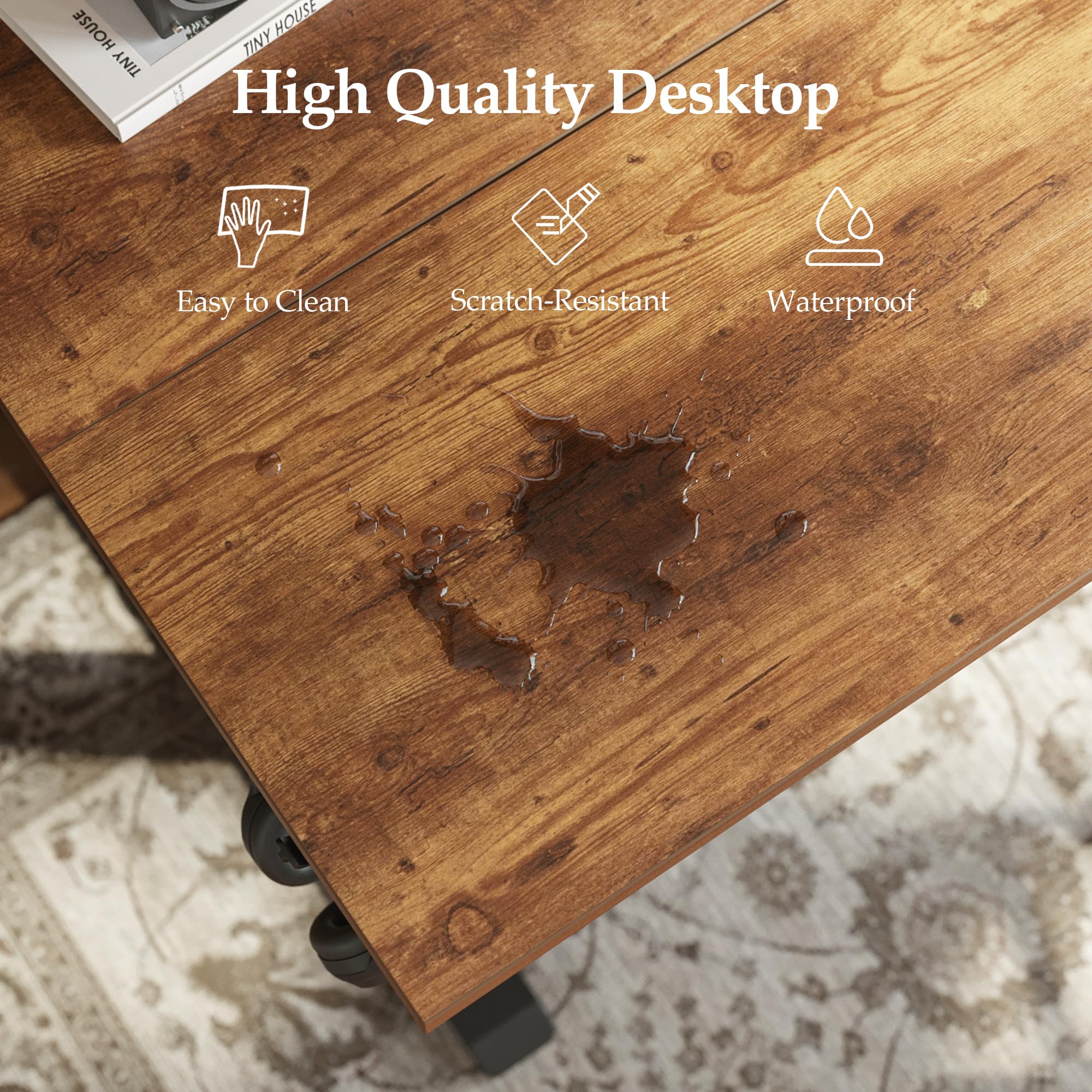 High Quality Desktop

- Easy to Clean
- Scratch-Resistant
- Waterproof