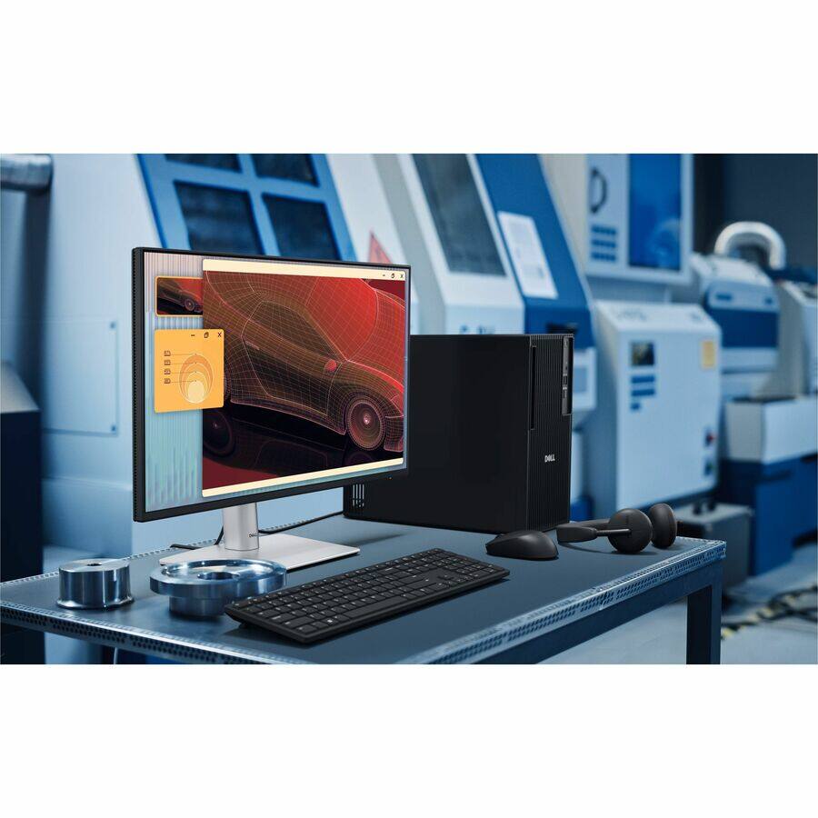 Alt View 1. Dell - Dell Pro Tower QCT1255 Desktop Computer - AMD Ryzen 5 8500G - 8 GB - 256 GB SSD - Tower - Intel Chip - Windows 11 Pro - Black.