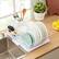 Back. Sweet Home Collection - Steel 3-Piece Large Countertop Dish Drainer with Drain Board & Utensil Holder - White.
