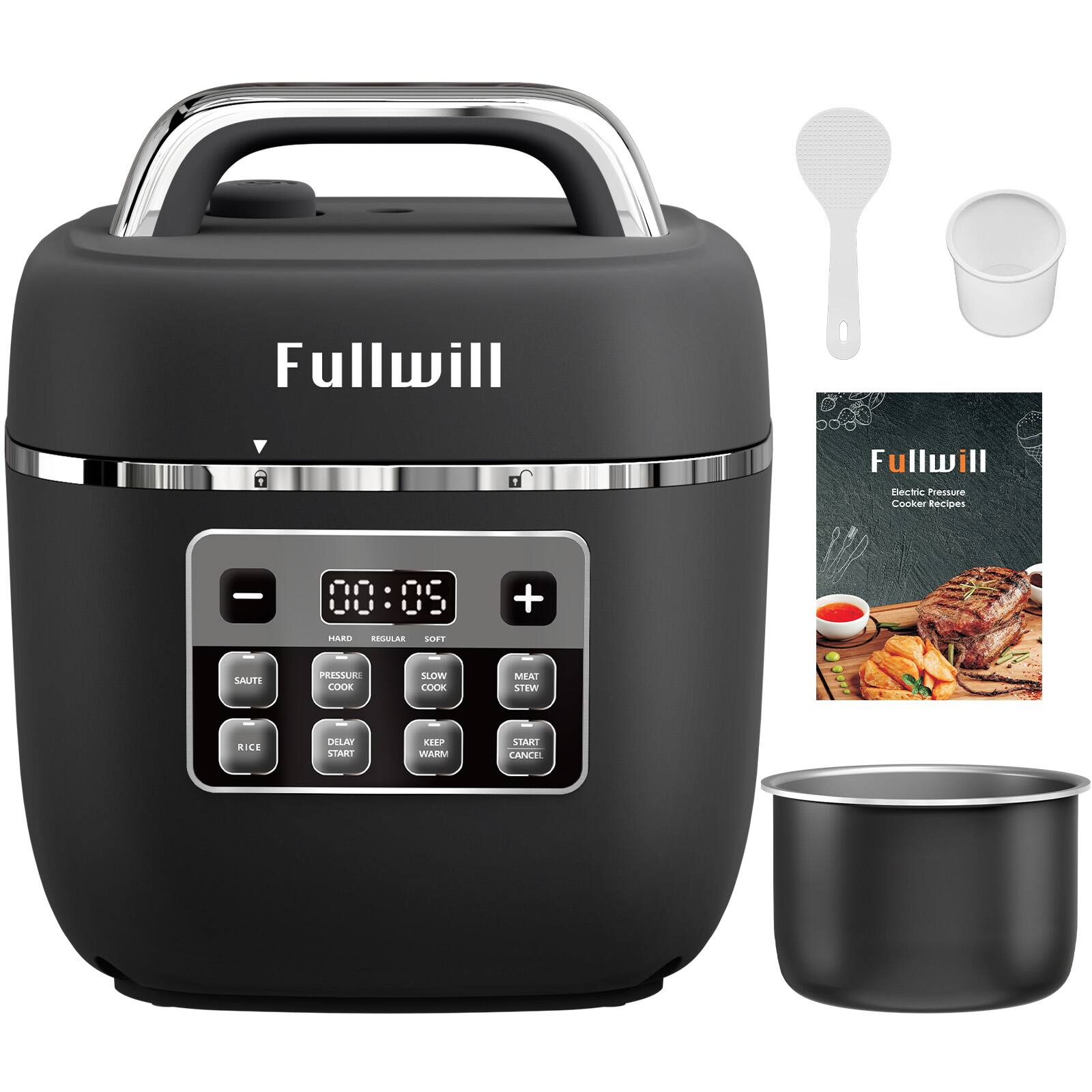Fullwill Electric Pressure Cooker Recipes - 00:09

IARD RESAILAR M + SAUTI PRESSUE COOK SLOW COOK MEAT STEW RICE DLAT START SIEP VIAS START CANCEL