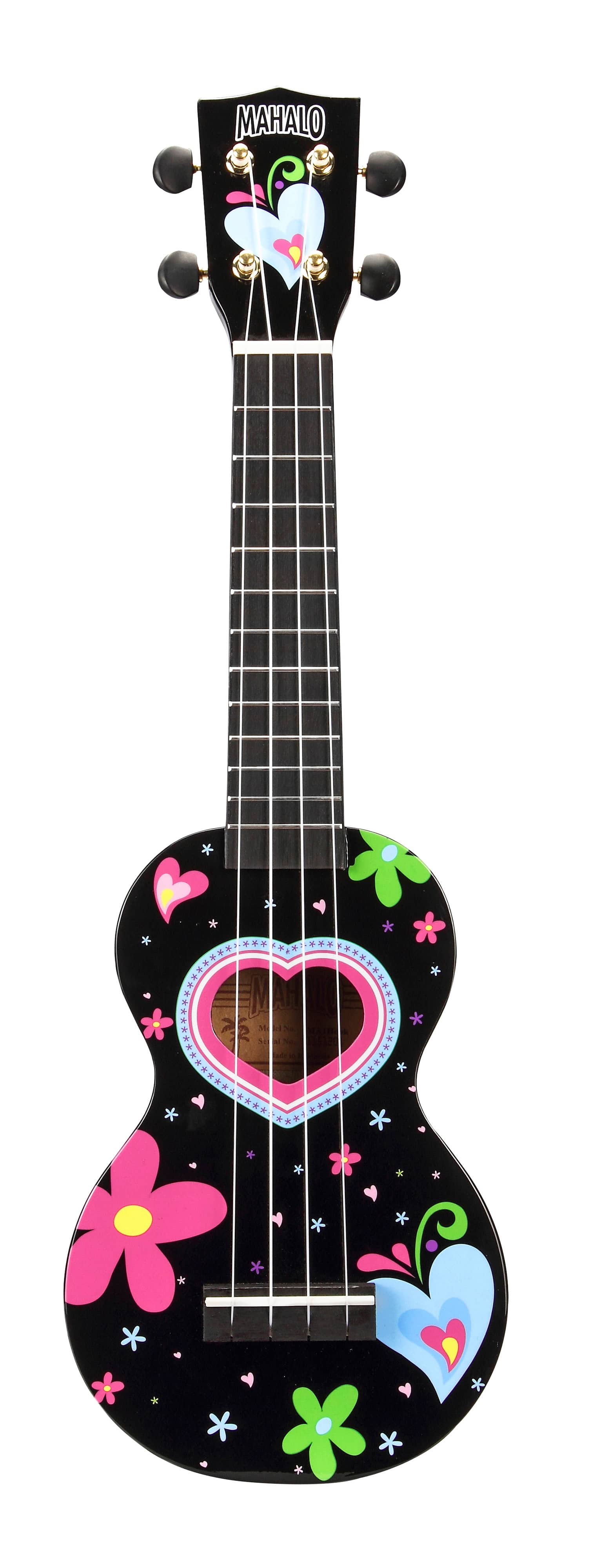 Mahalo Ukuleles - Mahalo MA1-HEBK Art Soprano Ukulele - Heart Graphic price history on PriceWatchPro