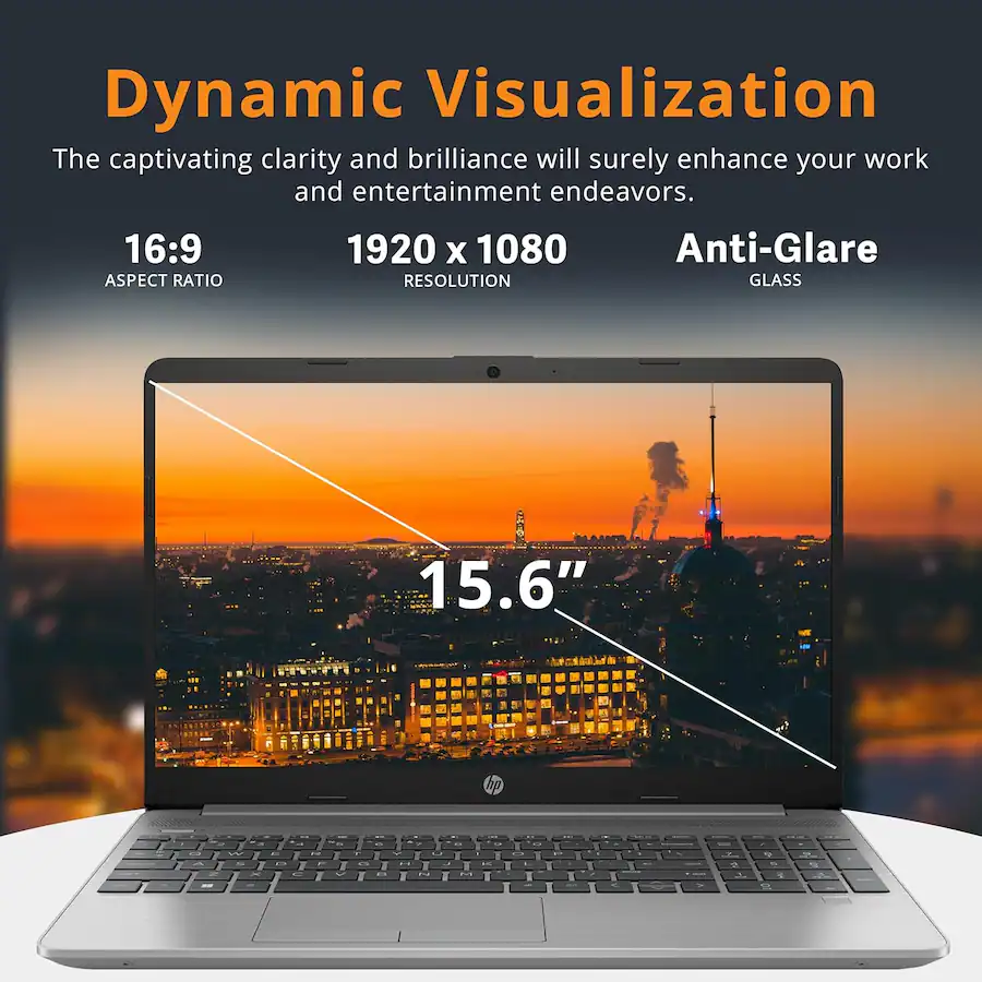 Dynamic Visualization The captivating clarity and brilliance will surely enhance your work and entertainment endeavors. 16:9 ASPECT RATIO 1920 x 1080 RESOLUTION Anti-Glare GLASS 15.6
