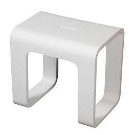Alfi - Matte Solid Surface Resin Bathroom / Shower Stool - White