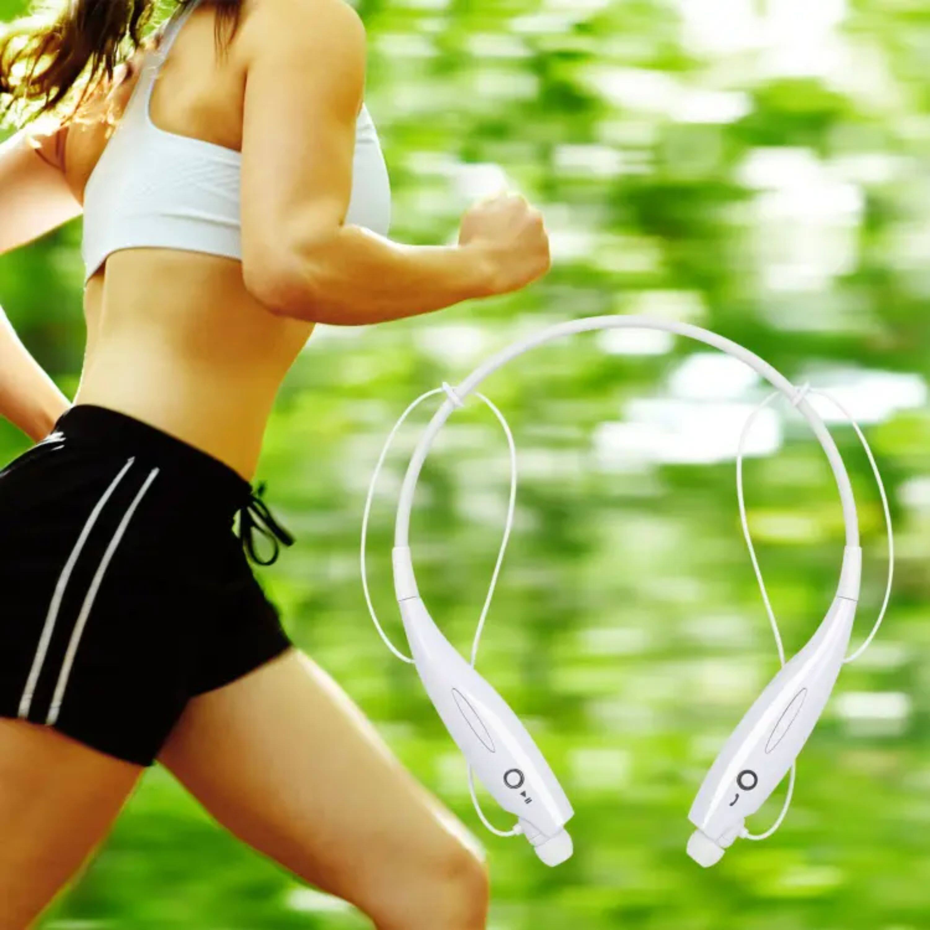 Angle. Kitcheniva - Lightweight Sport Headset With Secure Fit And High Quality Sound Performance - White.