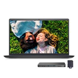 Dell - Inspiron 15 15.6" FHD Touchscreen Laptop,Intel i5-1235U,16GB RAM,1TB PCIe SSD+160GB Dock Set,Win 11 Pro - Black