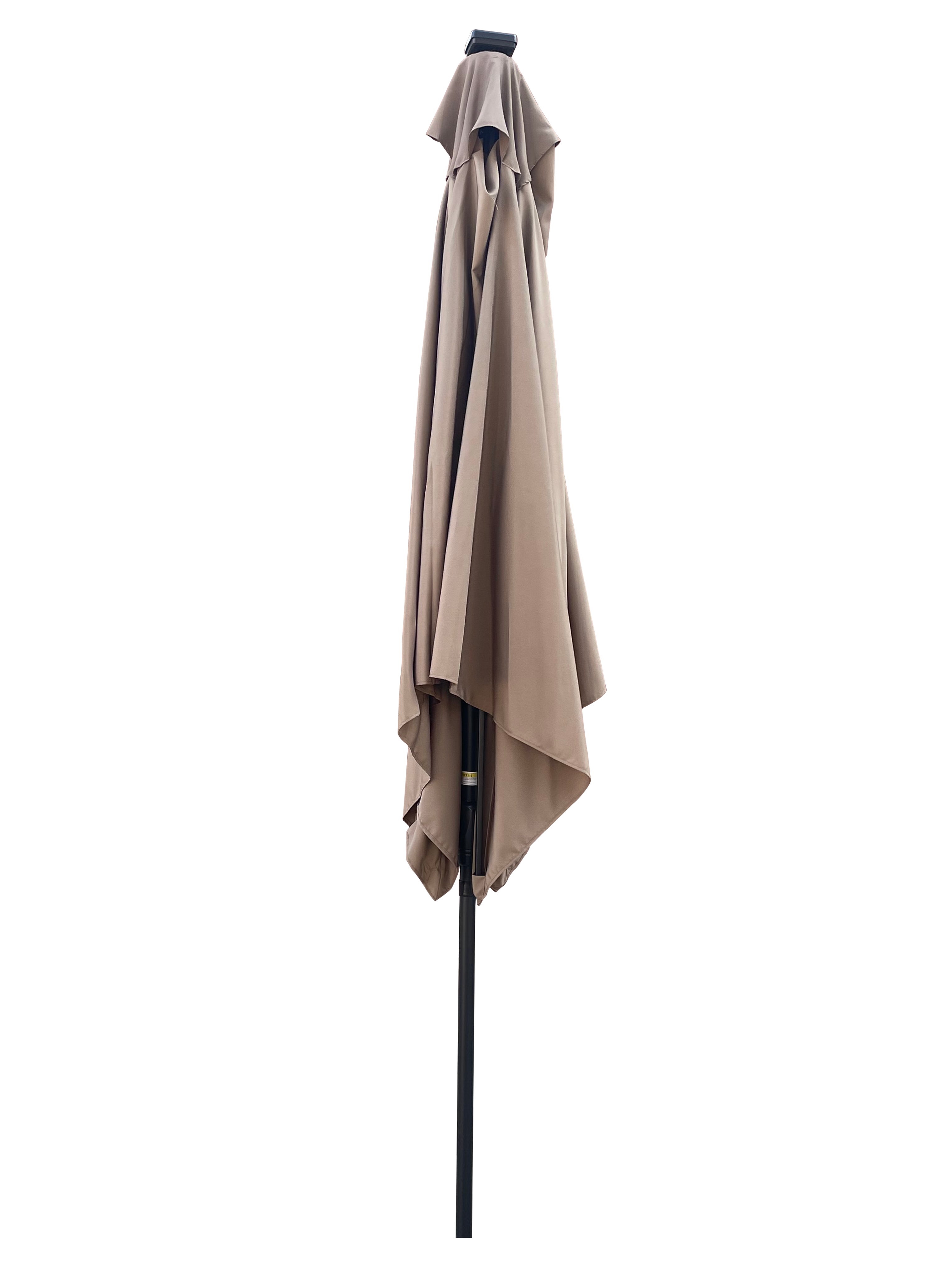 Back. Loheer - Loheer Square Patio Umbrella Solar Lighted Outdoor Umbrella Waterproof Sun Shade with Crank and Cross Base.