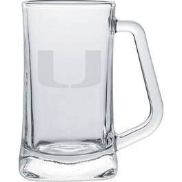 Indigo Falls - Miami Hurricanes 15oz. Frost Etch Glass Tankard - Multicolor