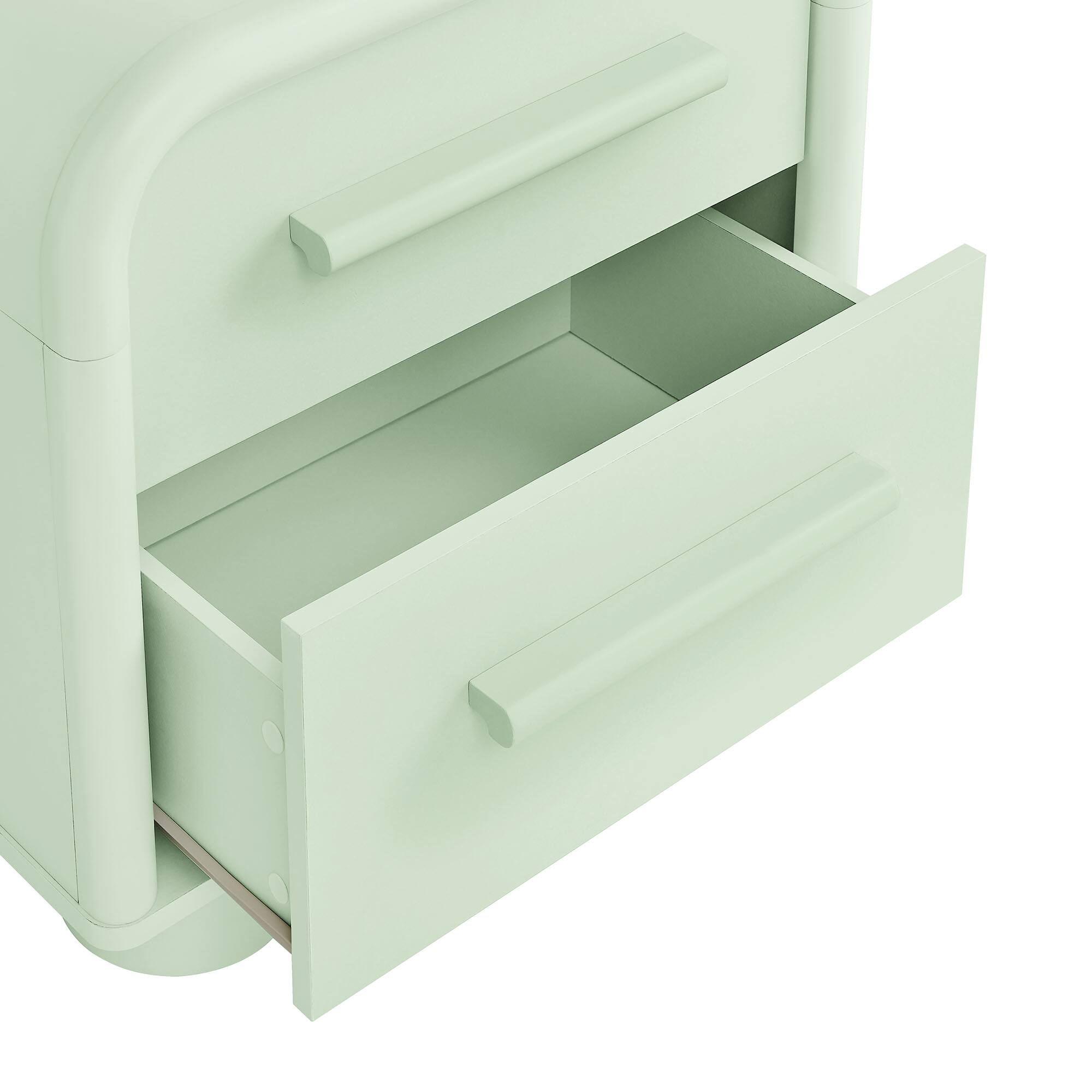 Alt View 6. Modway - Bellamy Curved 2-Drawer Nightstand by Modway - Sage.