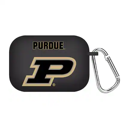 Front. Affinity Bands - Purdue Boilermakers AirPods Pro Silicone Case Cover - Black.