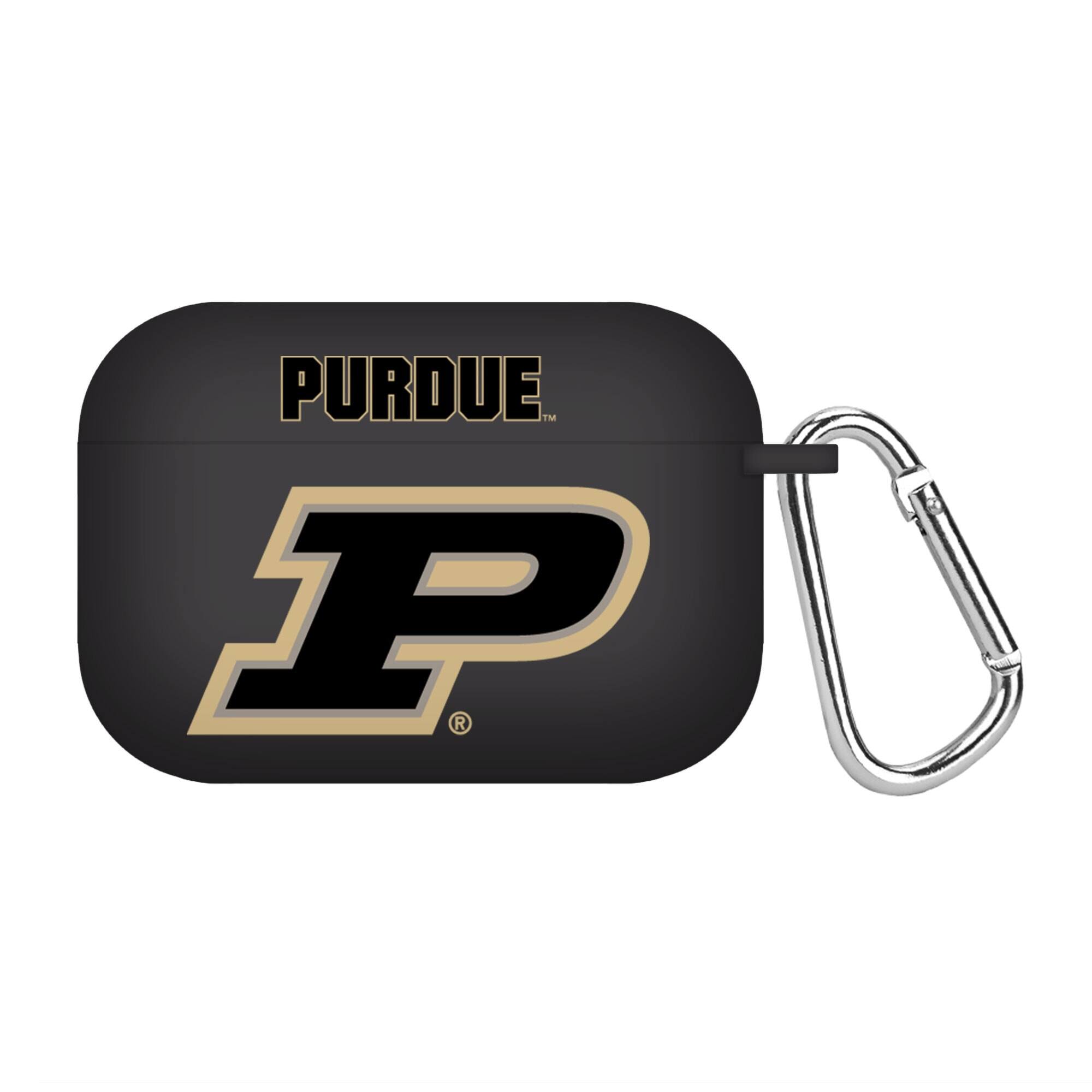 Front. Affinity Bands - Purdue Boilermakers AirPods Pro Silicone Case Cover - Black.