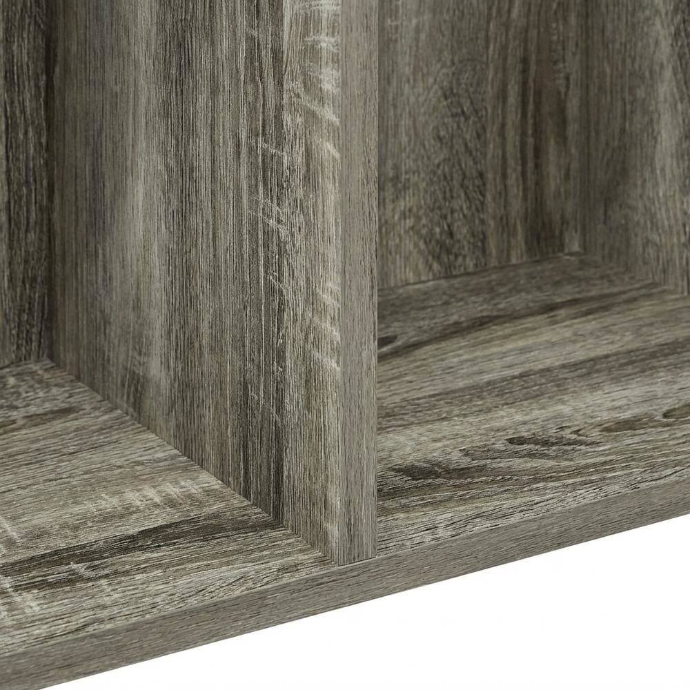 Alt View 2. FurniFact - Engineered Wood Bookcase in Warm Brown Finish for Elegant Home Storage - French Oak.