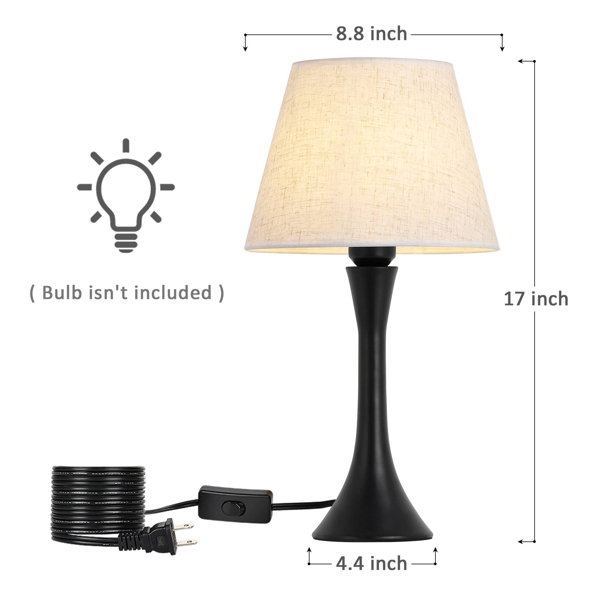 8.8 inch (Bulb isn't included)  
17 inch  
4.4 inch