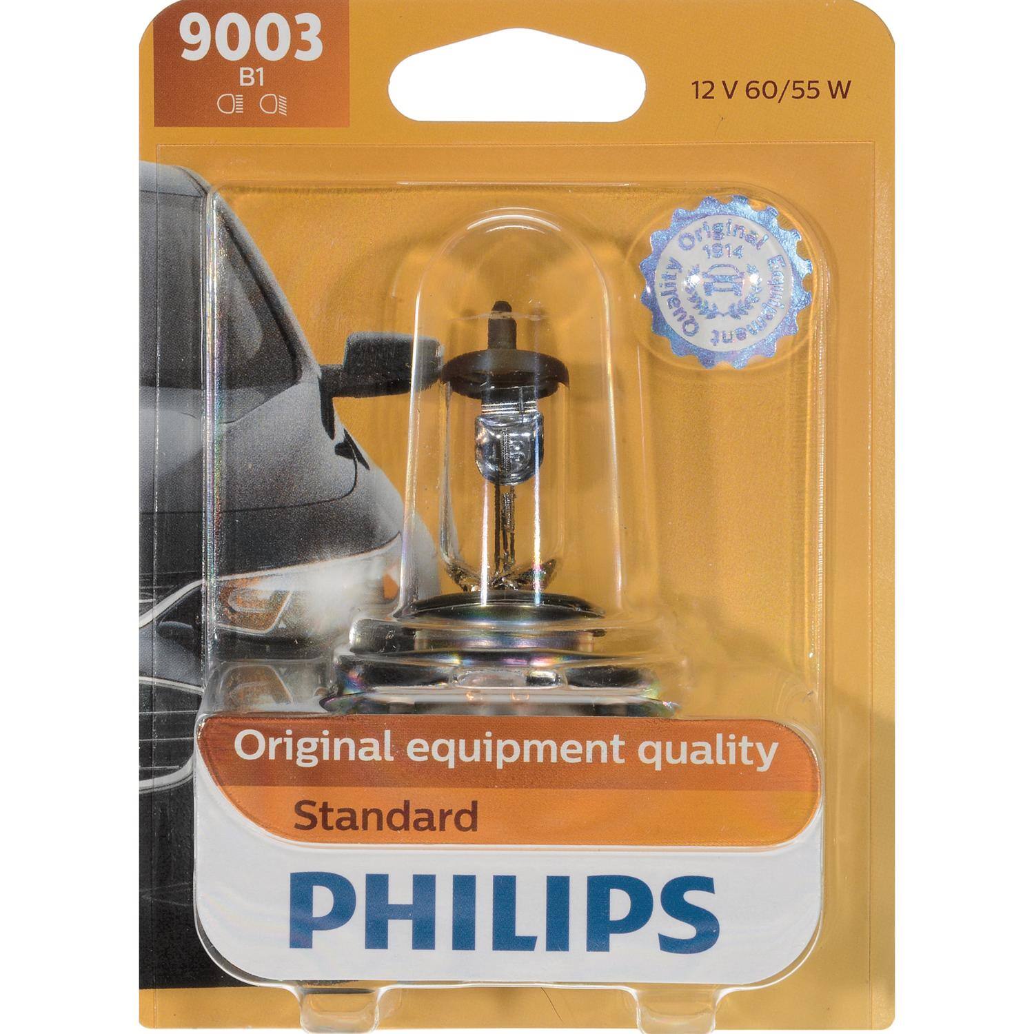 9003 B1  
12 V 60/55 W  
Original equipment quality  
Standard  
PHILIPS