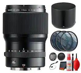 Bundle - Fujifilm - GF 110mm f2 Medium Format Lens WR - Black