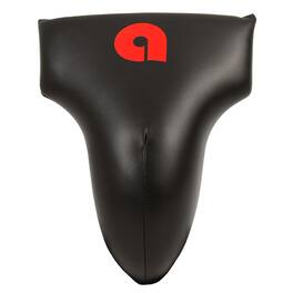 Amber Sporting Goods - Boxing MMA Groin and Abdominal Protector EVA Foam PU Leather Deep Cup Large - Black
