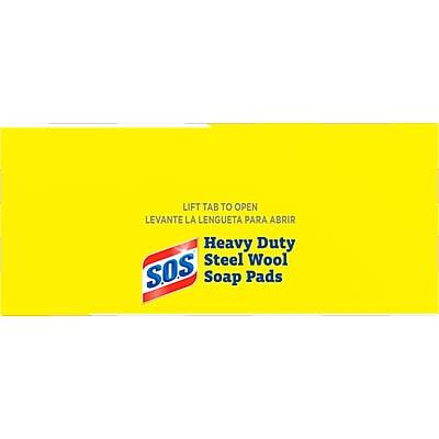 LIFT TAB TO OPEN  
LEVANTE LA LENGUETA PARA ABRIR  

Heavy Duty  
Steel Wool  
Soap Pads  

SOS