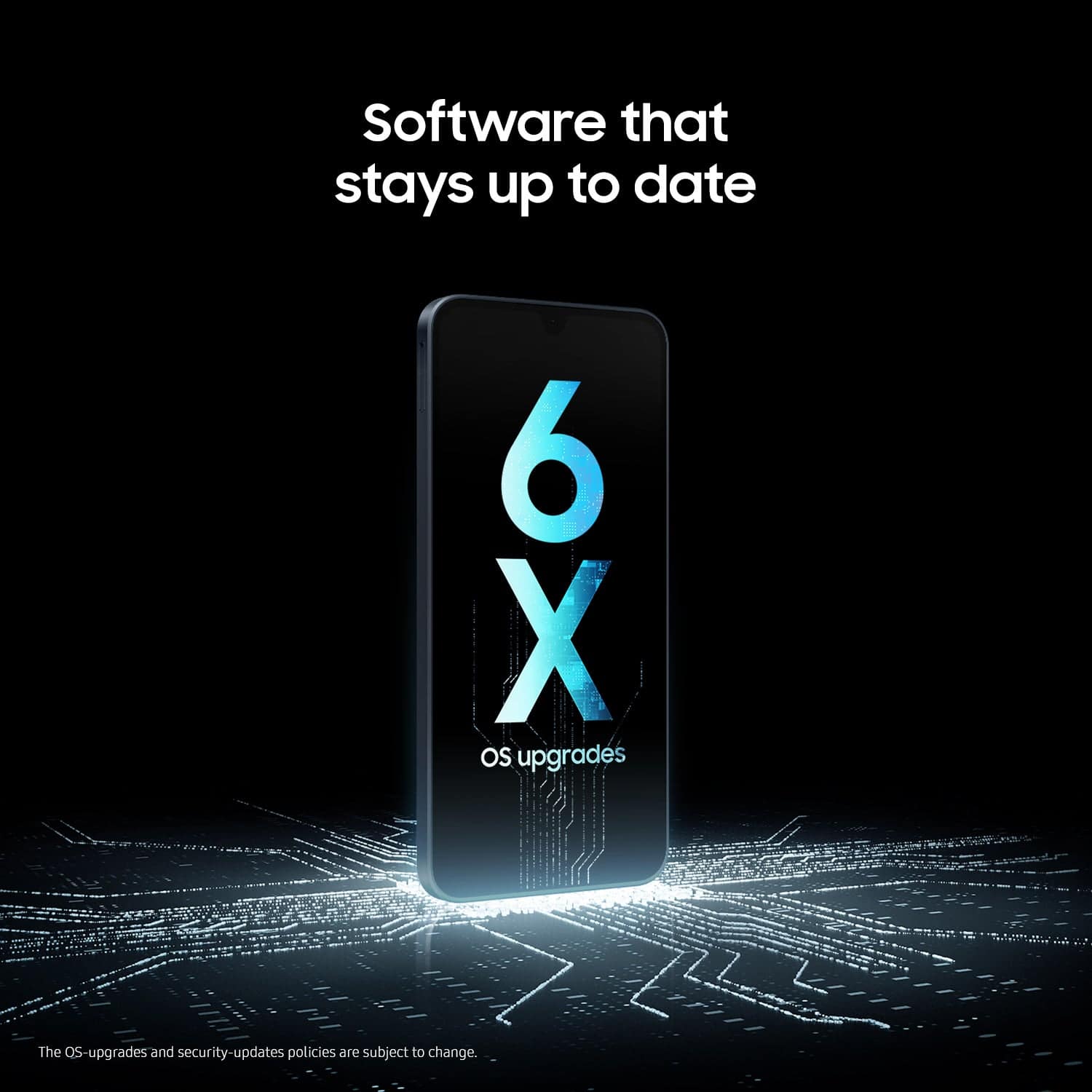 Software that stays up to date
6X OS upgrades
The OS-upgrades and security-updates policies are subject to change.