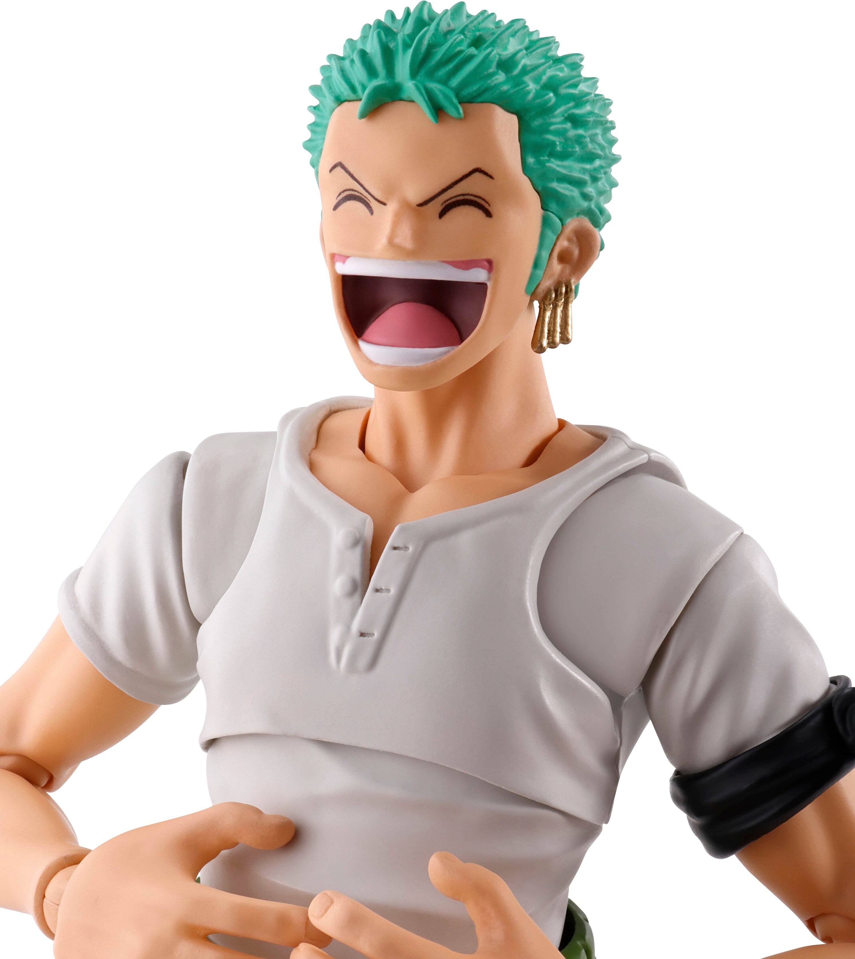 Alt View 1. Bandai - S.H. Figuarts - One Piece Zoro 5.9" Figure.