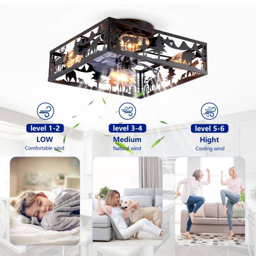 level 1-2 LOW  
Comfortable wind  
level 3-4 Medium  
Natural wind  
level 5-6 High  
Cooling wind